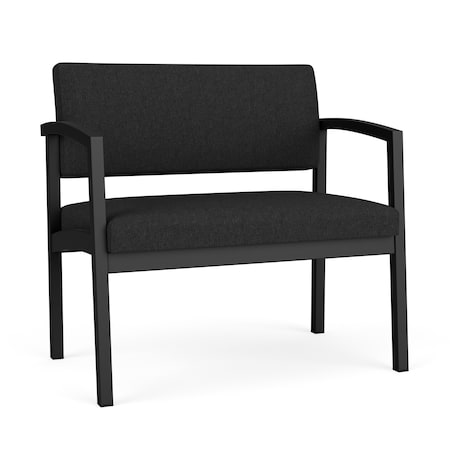 BlackChair,33W24.5L32H,Linette VinylSeat,Lenox SteelSeries